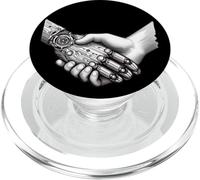 Human AI Robot Handshake Artificial Intelligence Engineer PopSockets PopGrip for MagSafe