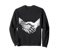 Human AI Robot Handshake Artificial Intelligence Engineer Sweatshirt