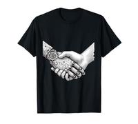 Human AI Robot Handshake Artificial Intelligence Engineer T-Shirt