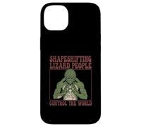 Human Alien Illuminati Conspiracy Theory Shapeshifting UFO Case for iPhone 14 Plus