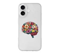 Human Anatomy Brain Colorful Brain Cute Phone Case Compatible for iPhone 17/Air/Pro/Pro Max Slim Fit Shockproof TPU Phone Cover