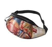 Human Anatomy Heart Chart Printed Personalized Waist Bag, Lightweight and Versatile Crossbody Bag for Everyday and Outdoor Adventures