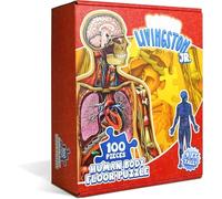 Human Anatomy Kids Floor Puzzle - Dr Livingston Jr's 100-Piece Full Body Jigsaw Puzzle - 4 FT Medically Accurate Floor Puzzles for Kids Ages 6-8, 4-8, 8-10 - Educational Toys for Children, Toddlers
