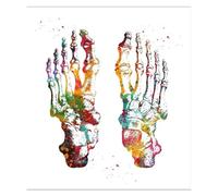 Human Anatomy Muscle Background Wall Art Poster and Modern Medical Education Home Decoration Painting Core(B,15x20cm No Frame)