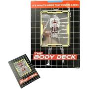 Human Anatomy Playing Cards - Body Deck with 3D Images, Waterproof Transparent Card Deck for Doctors, Nurses, Medical Students & Educators