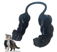 Human Arm For Cats, Fake Hand For Cat, Creative Play Accessory With Interactive Design, Funny Novelty Gift For Kitten Photo, Kitten Interactive Toy Decoration Pet Props for Home Parties (Black)