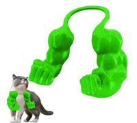 Human Arm for Cats, Funny Cat with Muscular Arms, 3D Printed Cat's Neck Arm with Muscle, Creative Play Accessory With Interactive Design, for Pet Dress-Up, Cosplay, Parties & Photos (Green)