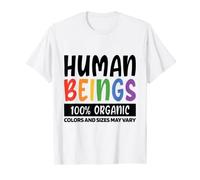 Human Beings 100% Organic Colors And Sizes May Vary Divers T-Shirt