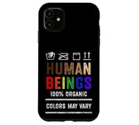 Human Beings Colors May Vary Black Lives Matter BLM Pride Case for iPhone 11