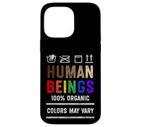 Human Beings Colors May Vary Black Lives Matter BLM Pride Case for iPhone 14 Pro Max