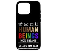 Human Beings Colors May Vary Black Lives Matter BLM Pride Case for iPhone 16 Pro