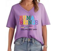 Human Beings Colors May Vary Human Rights Equality Shirt, Humans Rights T-Shirt, Unisex LGBT Shirts V Neck