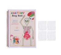 Human Body Anatomy Book for Toddlers Interactive Preschool Learning Educational Activity Sticker Book Travel Toy for Kids Kindergarten