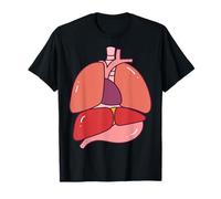 Human Body Anatomy: Illustrated Internal Organs Halloween T-Shirt