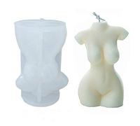 Human Body Art Silicone Candle Mold 3D Female Model Body Silicone Molds for Candle DIY Craft Making Soap Chocolate Cake Decorating Crystal Resin Wax Mould