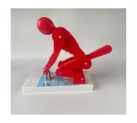 Human Body Bending Weight Lifting Spine Force Demonstration Model, Lumbar Spine Protection Model, Spine Force Teaching Aid(Red)