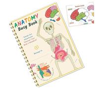 Human Body Book for Kids, Education Anatomy Human Body Book for Kids, Educational Science Toy for Busy Play First Learning