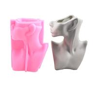 Human Body Half-Body Silicone Mold Succulents Concrete Flower Pot Vase Plaster Cement Clay Holder Flower Pot Molds for Resin Casting