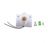 Human Body Induction Plastic Lamp Holder, Suitable For E27 Bulbs AC110-240V, Flame-retardant PC Light Bulb Socket Lamp Fitting(B)