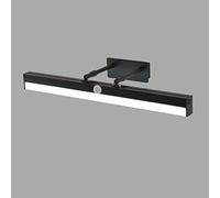 Human Body Induction Vanity Light Adjustable Linear Bathroom Light Fixture, LED Sensor Makeup Wall Sconce, Bath Vanity Wall Lamps with Switch, 4000K Natural White (Silver 80cm) Aqiong