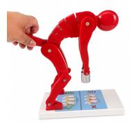 Human Body Lifting Model, Interactive Spine Force Demonstration With Lumbar Movement, Biomechanics Anatomy Weightlifting Trainer For Gym, School & Safe Posture Training red