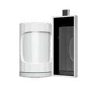 Human Body Presence Sensor with Infrared Motion Detection, 0-1000 Lux Light Sensing, BLE Wireless for Smart Home Automation, White(Sensor + Solar Panel)