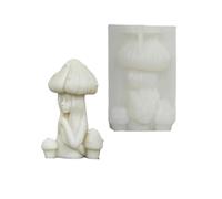 Human Body Silicone Moulds Plaster Molds Rose Mushroom Body Scented Molds Castings Ornament Silicone Human Handmade Plaster Epoxy Resin