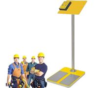 Human Body Static Electricity Detector with Audible and Visual Alarm, Anti-static Wrist Strap and Shoe Detector for Factory Safety