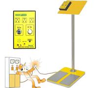 Human Body Static Electricity Tester with Low Voltage Alarm, Ideal for Access Control and Production Workshops