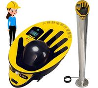 Human Body Static Tester, Electronic Intelligent Human Body Static Eliminator with Sound and Light Alarm Prompt, Automatically Record Discharges Number, for Chemicals