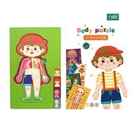 Human Body Structure Learning Puzzle Toddler Education Board Toy Learning Science Puzzle Toy Boy Girl Cognitive