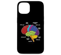 Human Brain Anatomy Neuroscience Labeled Cortex Lobes Case for iPhone 13