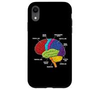 Human Brain Anatomy Neuroscience Labeled Cortex Lobes Case for iPhone XR
