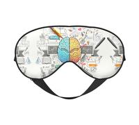 Human Brain Print Sleep Mask Eye Masks Blindfold Eye Cover Eyeshade for Night Sleeping Travel Airplane Ues