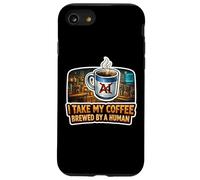 Human Brewed Coffee Enthusiast Statement Case for iPhone SE (2020) / 7/8