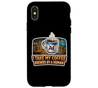 Human Brewed Coffee Enthusiast Statement Case for iPhone X/XS