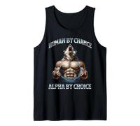 Human By Chance Alpha By Choice Alpha Wolf Funny Meme Cool Tank Top