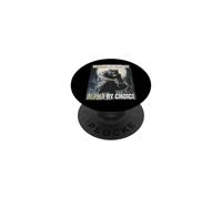 Human by Chance Alpha by Choice Cool Alpha Meme Funny Wolf PopSockets Adhesive PopGrip