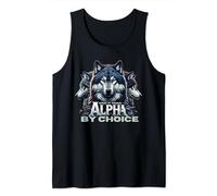 Human By Chance Alpha By Choice Cool Alpha Wolf Men Women Tank Top
