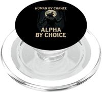 Human By Chance Alpha By Choice Moon PopSockets PopGrip for MagSafe