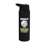 Human By Day Sigma By Night Stainless Steel Insulated Water Bottle