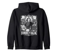 Human Comedy Rises Honore De Balzac French Novelist Zip Hoodie