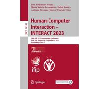 Human-Computer Interaction - INTERACT 2023 : 19th IFIP TC13 International Conference, York, UK, August 28 - September 1, 2023, Proceedings, Part II