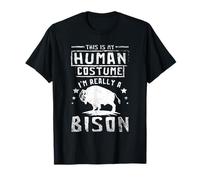 Human Costume Bison American Buffalo Wildlife Bison T-Shirt