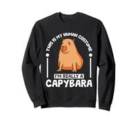 Human Costume Capybara Lover Cute Animal Fan Sweatshirt