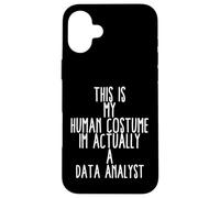 Human Costume Data Analyst Big Data Science Analysis Storage Case for iPhone 16 Plus