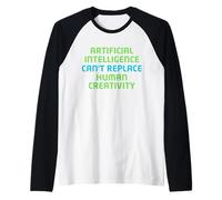 Human Creativity Over AI Graphic - Artist Appreciation Art Raglan Baseball Tee