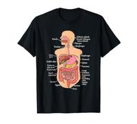 Human Digestive System Anatomy Chart Biology Diagram T-Shirt