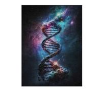 Human DNA in The Space V4 Detailed Wooden Jigsaw Puzzle for Adults, 500 PCS