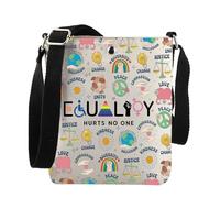 Human Equal Rights Gift Equality Hurts No One Crossbody Bag LGBTQ Pride Gift, Equality Hurts Xk